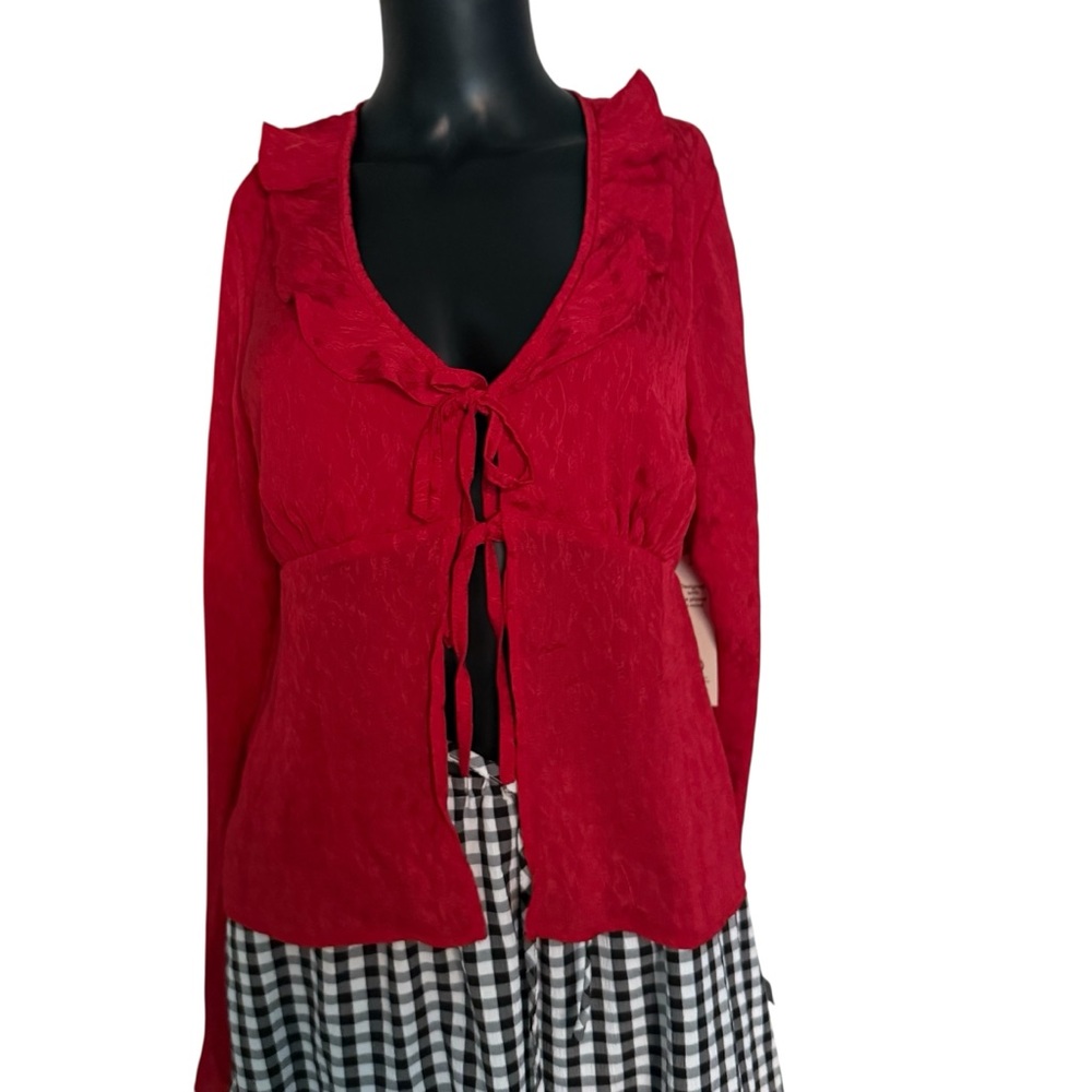 No Boundaries Vibrant Red Women's Blouse